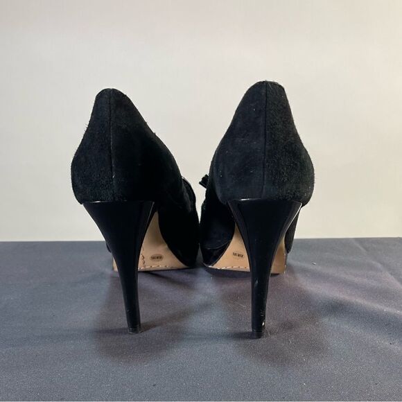 Vince Camuto Black Suede Heels - Picture 6 of 7